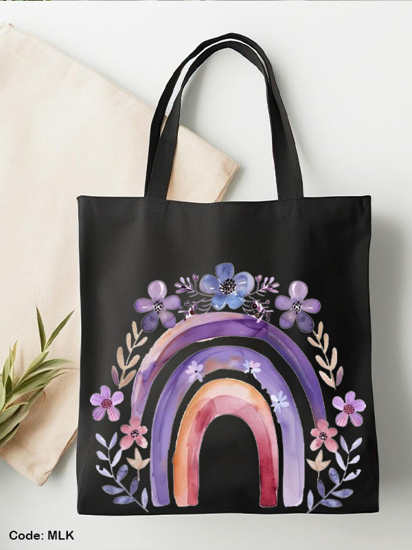 Purple Tote Bag - Linen