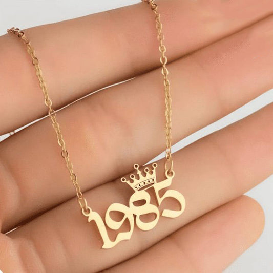 The Date Necklace - Gold Plated