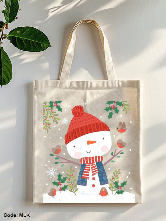 Ice Man Tote Bag - Linen