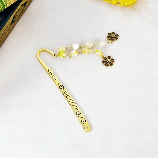 Flower Book Separator -  Gold Plated