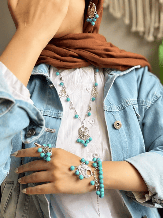 Salama Elegant Set - Turquoise Stones