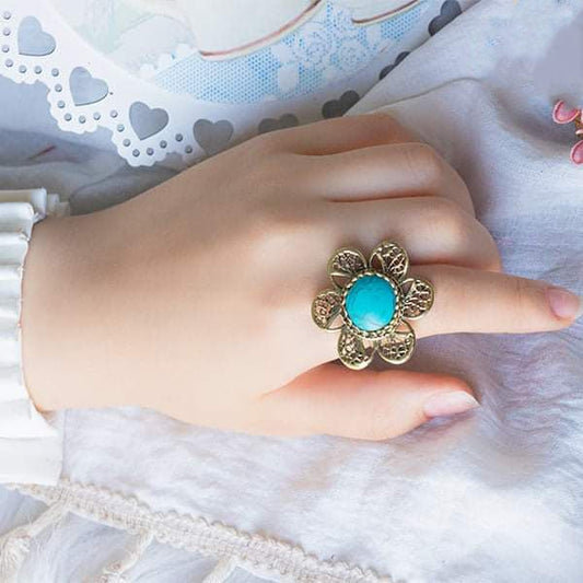 Blossom Flower Ring - Pure Copper