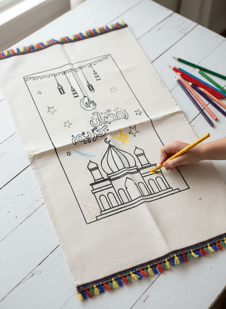 Coloring Prayer Mat for Kids