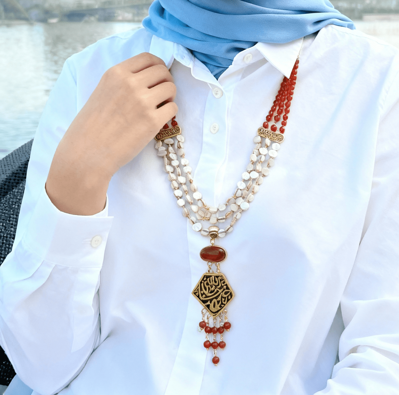 قلادة سارة - نحاس نقي