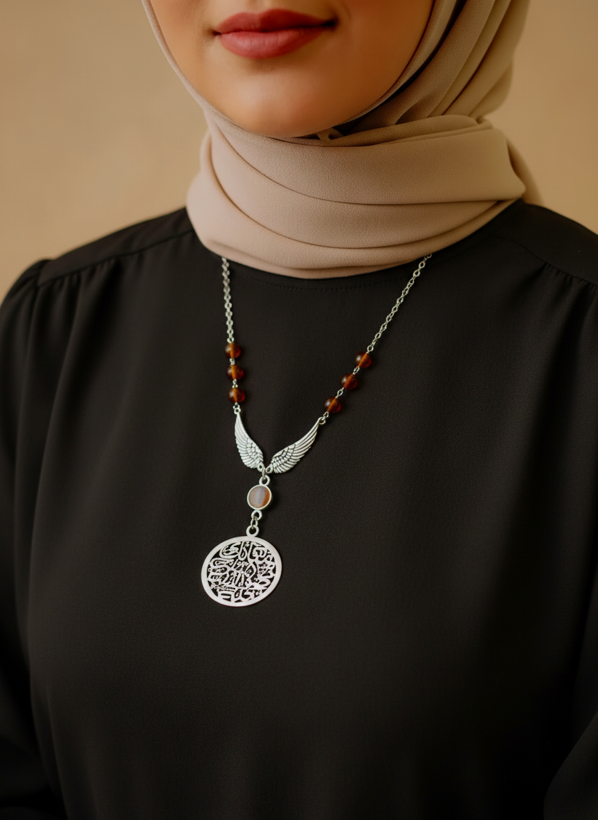 Najla Necklace - Silver Plated