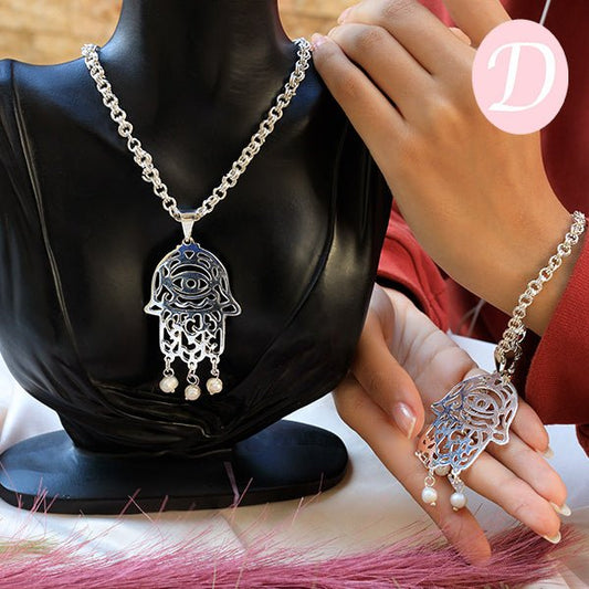 Traditional Arabian Kaf Set - Silver Plated