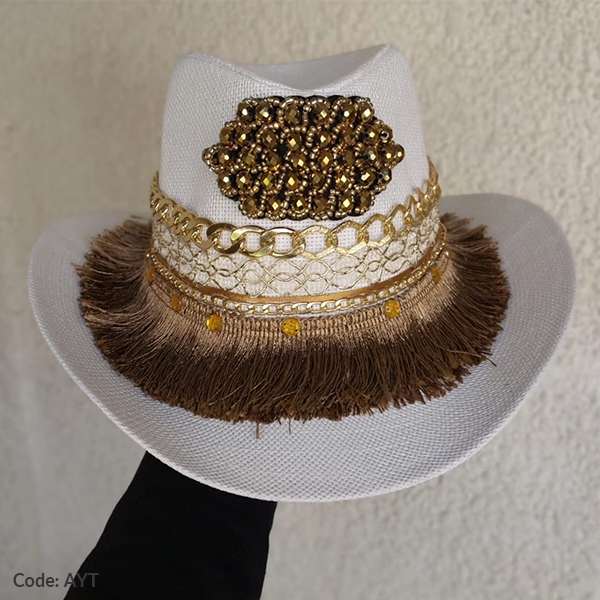 Shaima Handmade Chapeau - Burlap