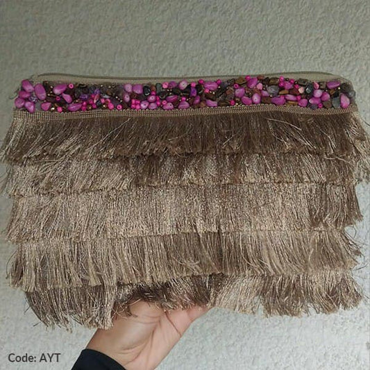 Joury Handmade Clutch - Linen