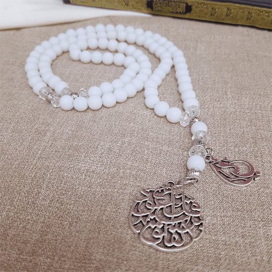 Nesma Rosary - Crystal and pearls