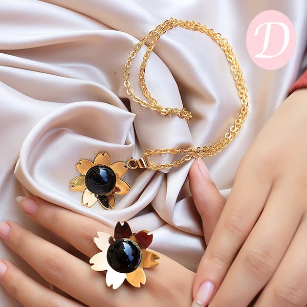 Vintage Flower Set - Gold Plated