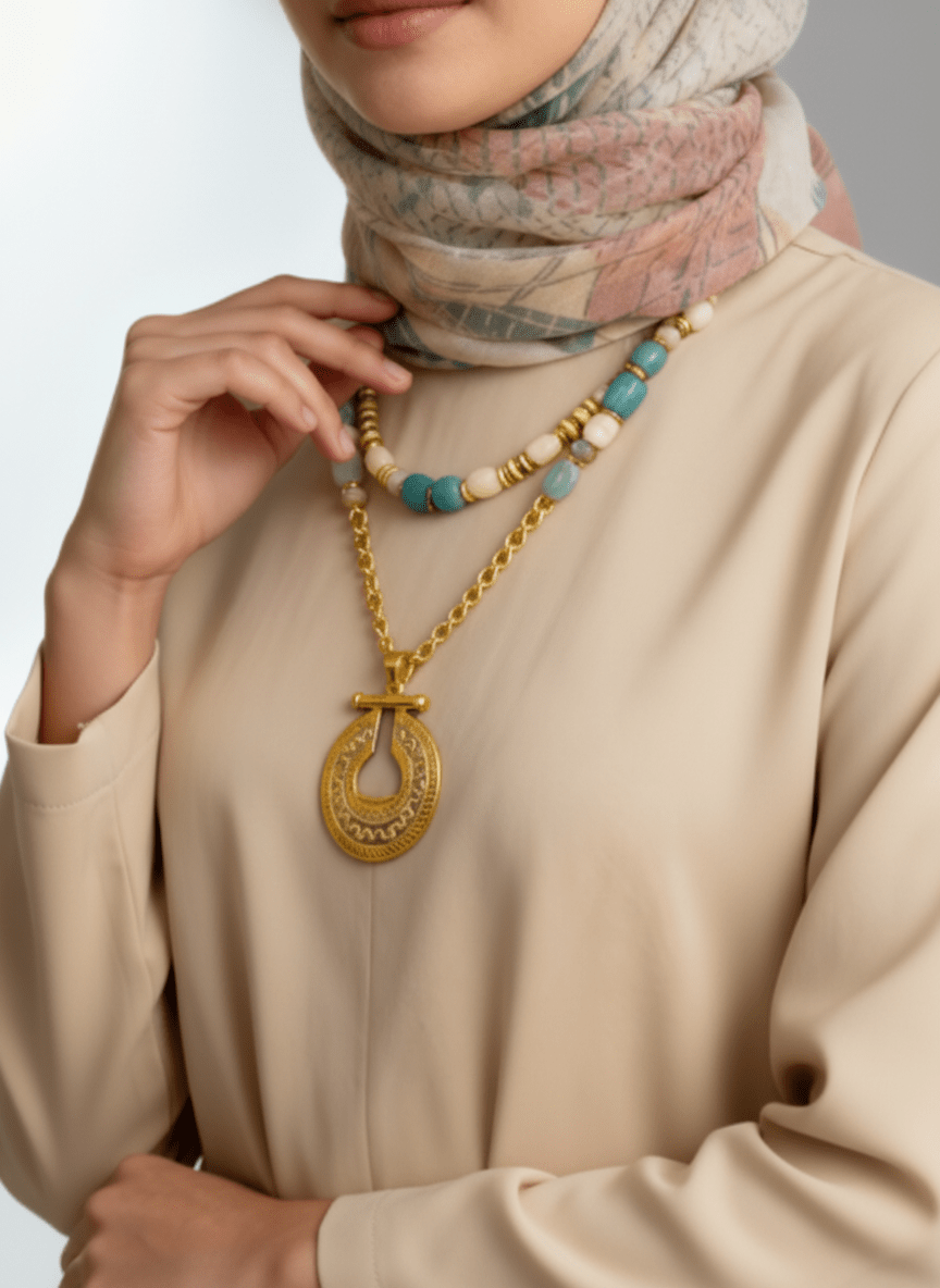 Ruqaya Necklace - Gold Plated
