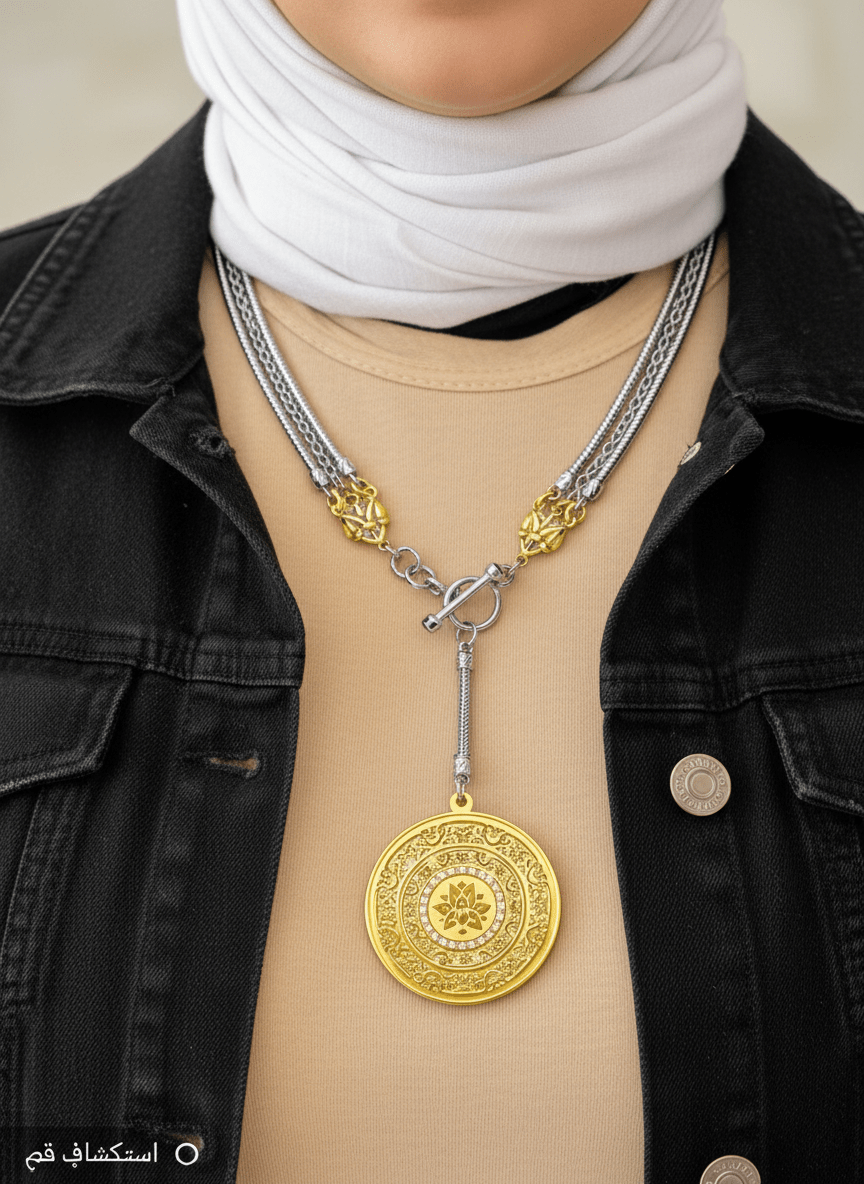 Sohair Necklace - Gold & Silver Plated