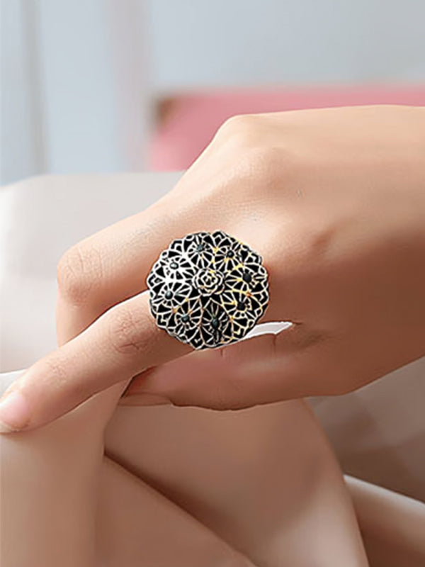 مجموعة نحاسية على شكل زهرة فيروزية