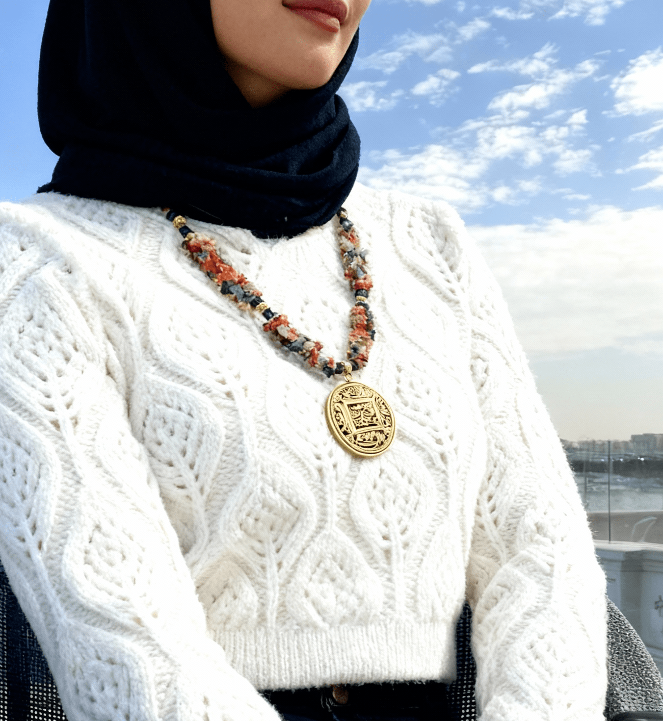 Farida Broken Agate Necklace