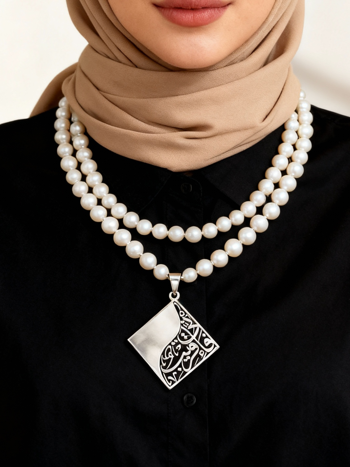 Doaa Necklace - Silver Plated