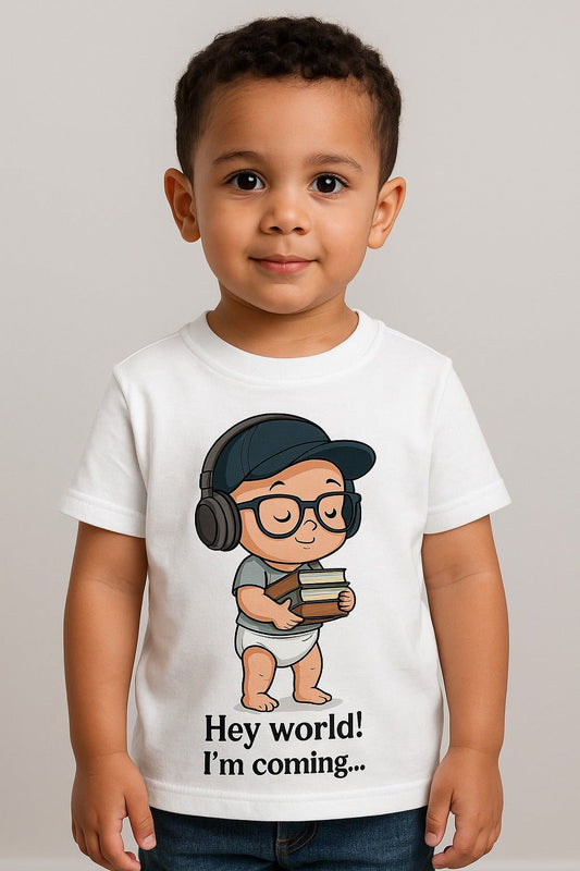 Hey World T-shirt - Cotton