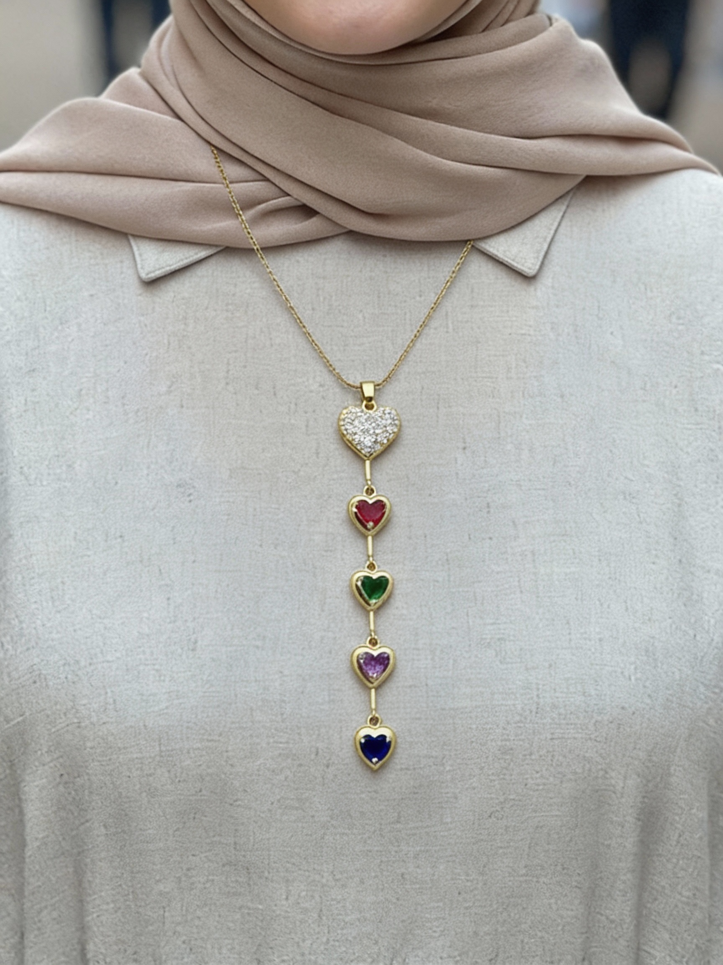 Delicate Heart Necklace - Stainless Steel