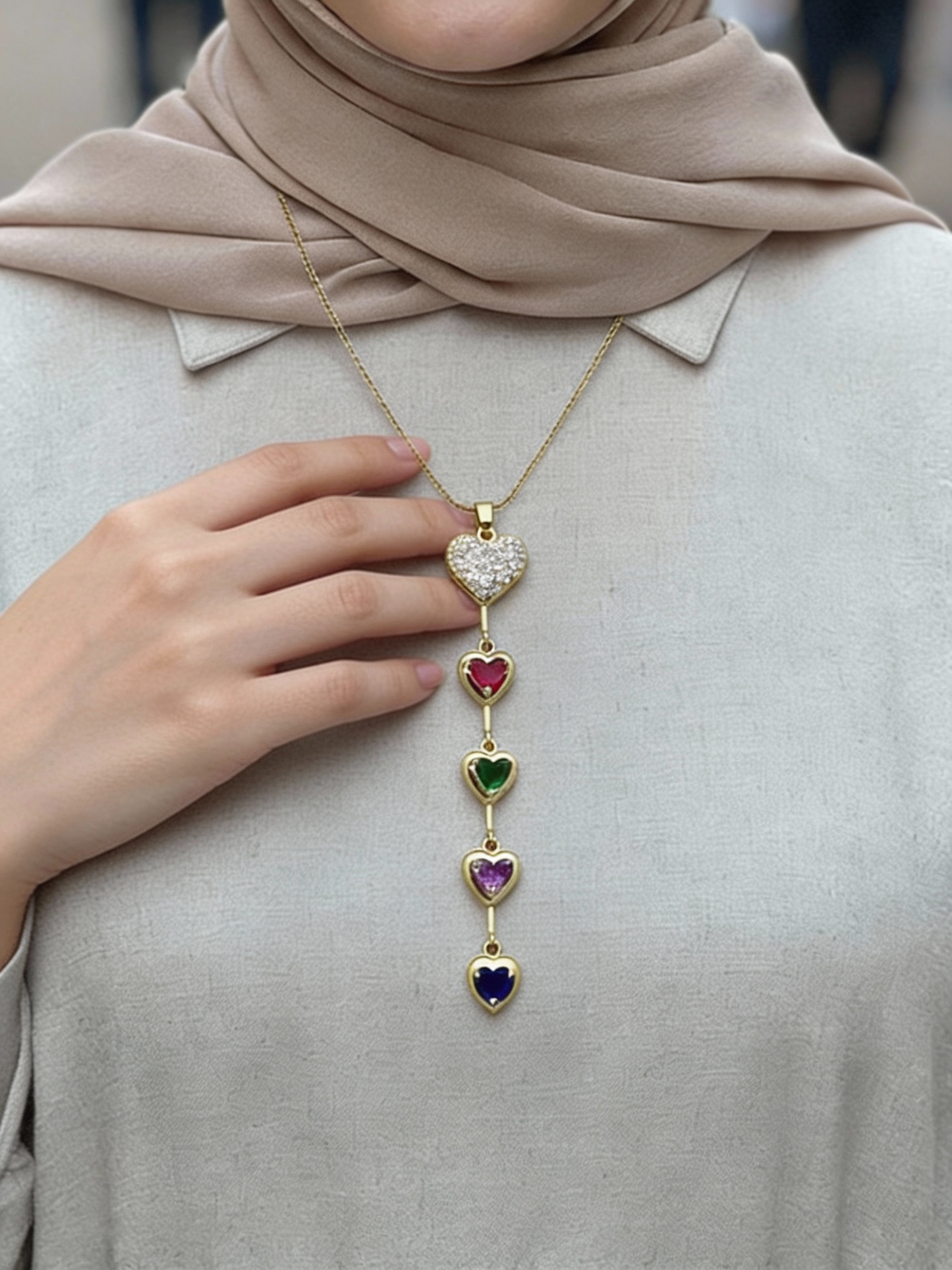 Delicate Heart Necklace - Stainless Steel