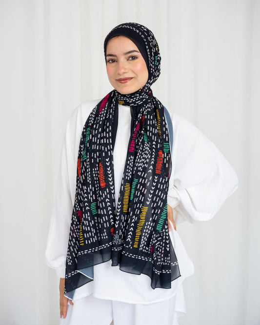 Mary Scarf - Crepe Digital