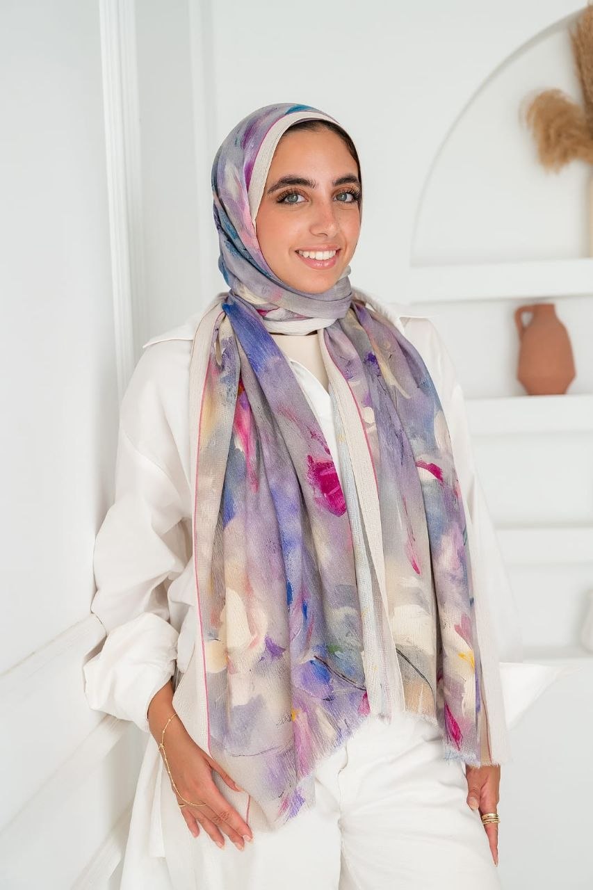 Diya Scarf - Sponge Cotton