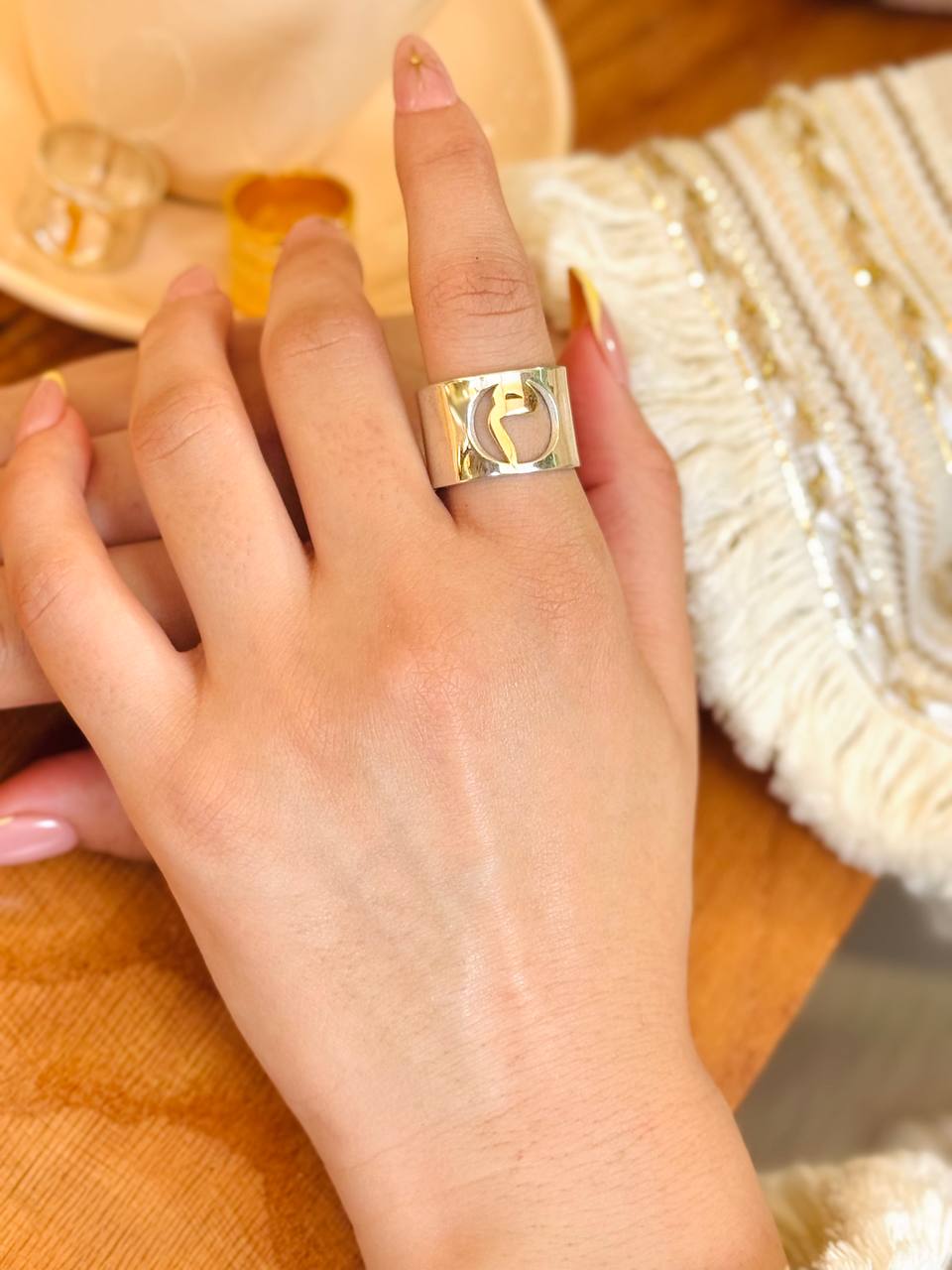 Just Your Letter Ring - Silver & Gold Plated