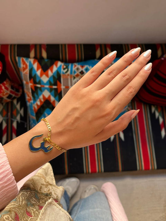 Seen Customized Bracelet- Gold Plated
