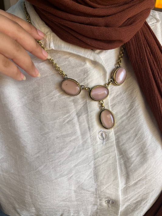 Unique Afnan Necklace -  Agate Stone