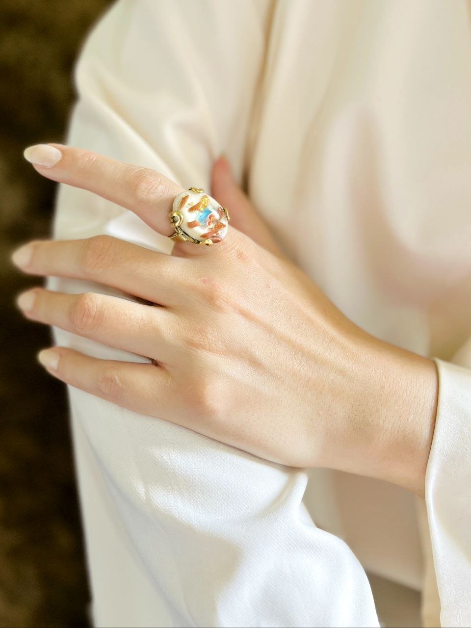 Fayrouz Ring - Pure Copper