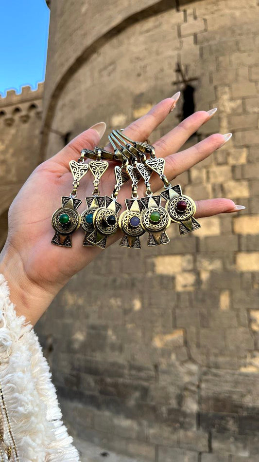 سلسلة مفاتيح مادلين - مطلية بالفضة