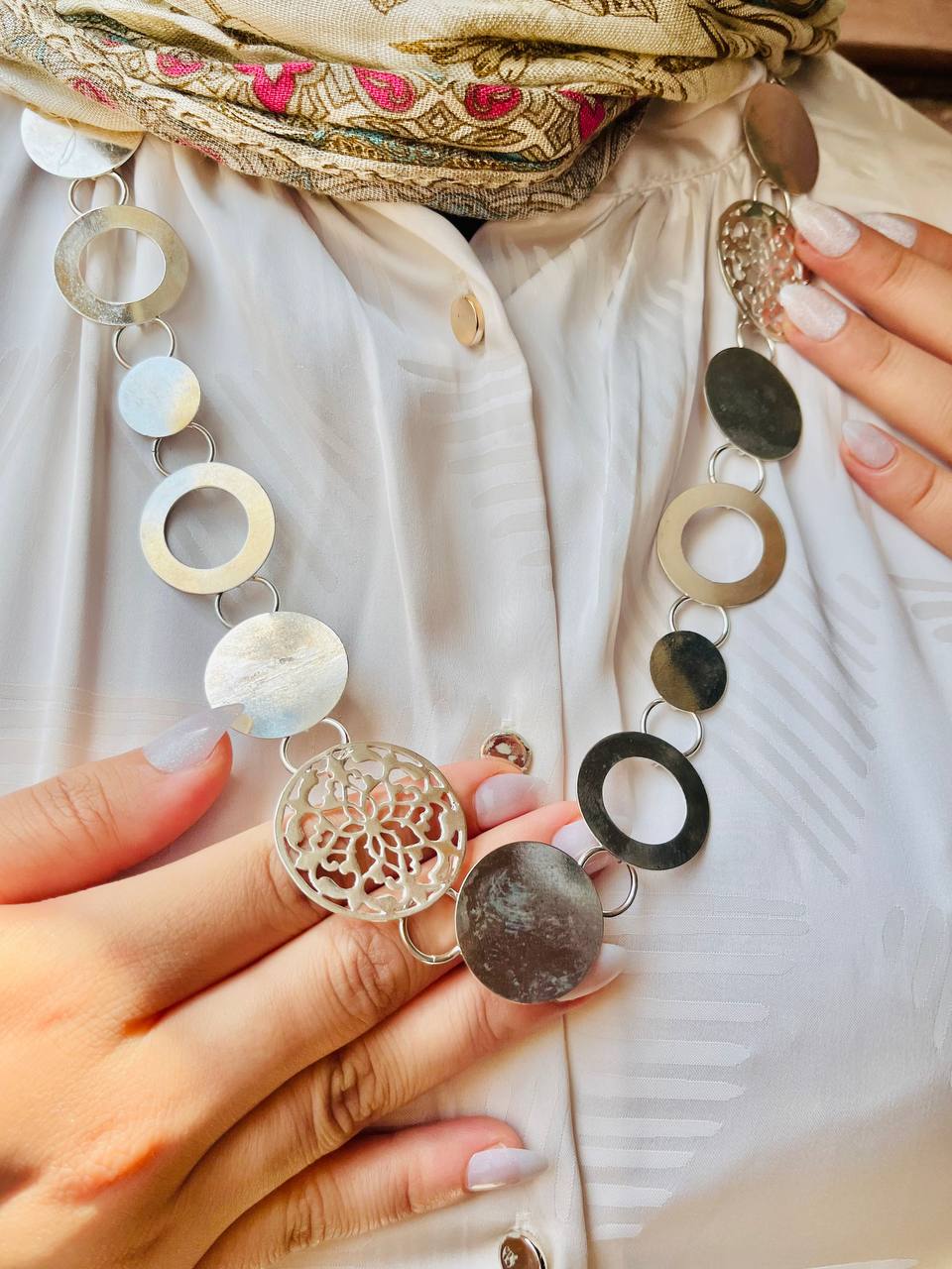 Gayda Necklace  - Silver Plated