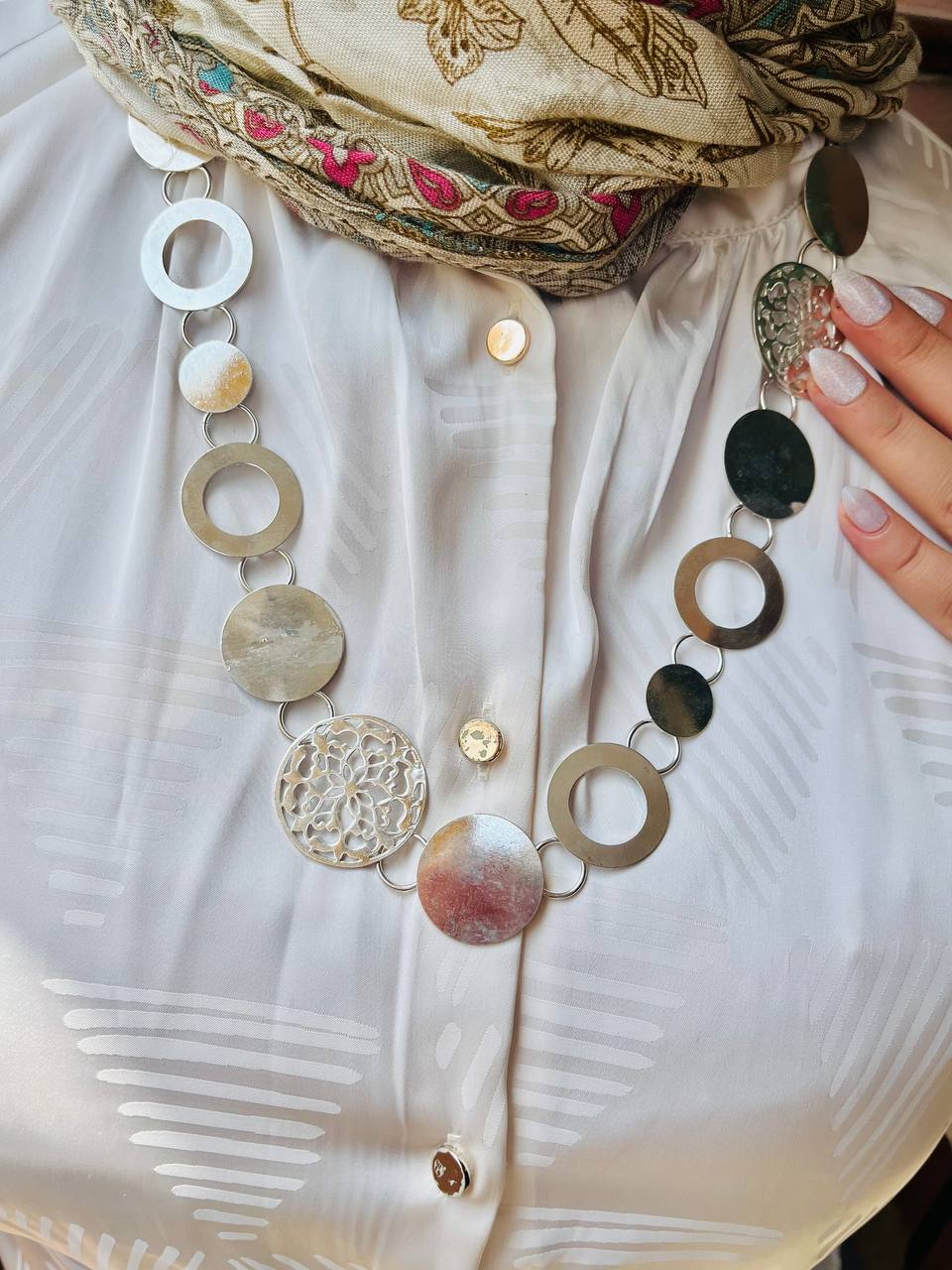 Gayda Necklace  - Silver Plated