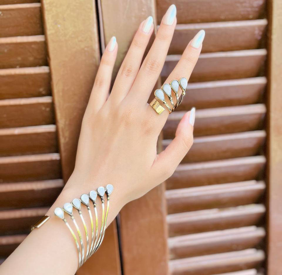 Amar Set - Copper and Agate