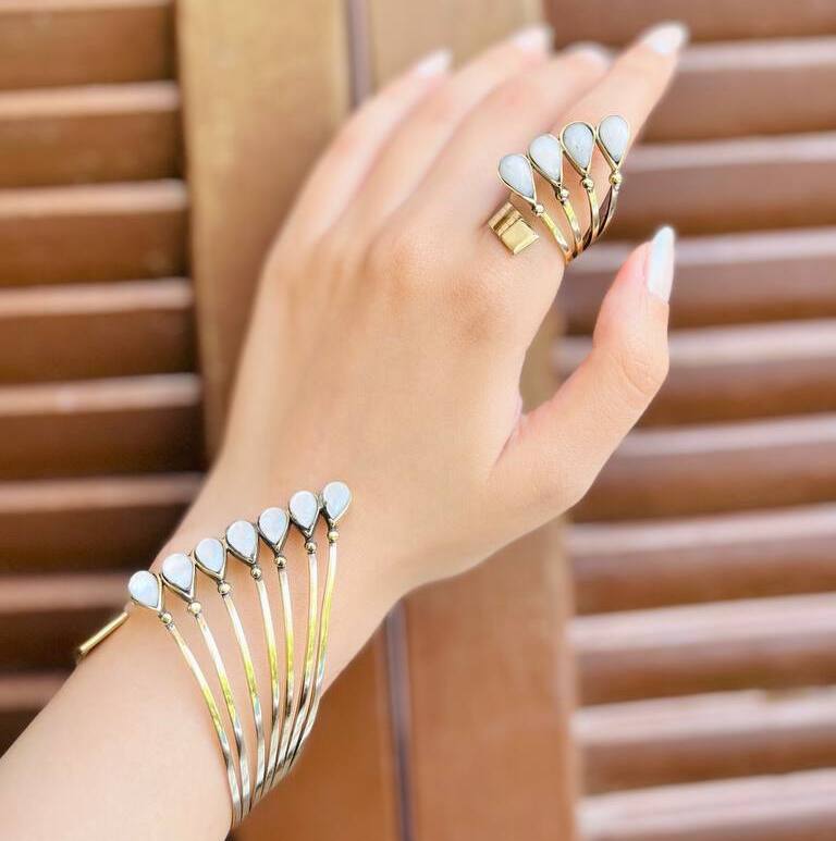 Amar Set - Copper and Agate