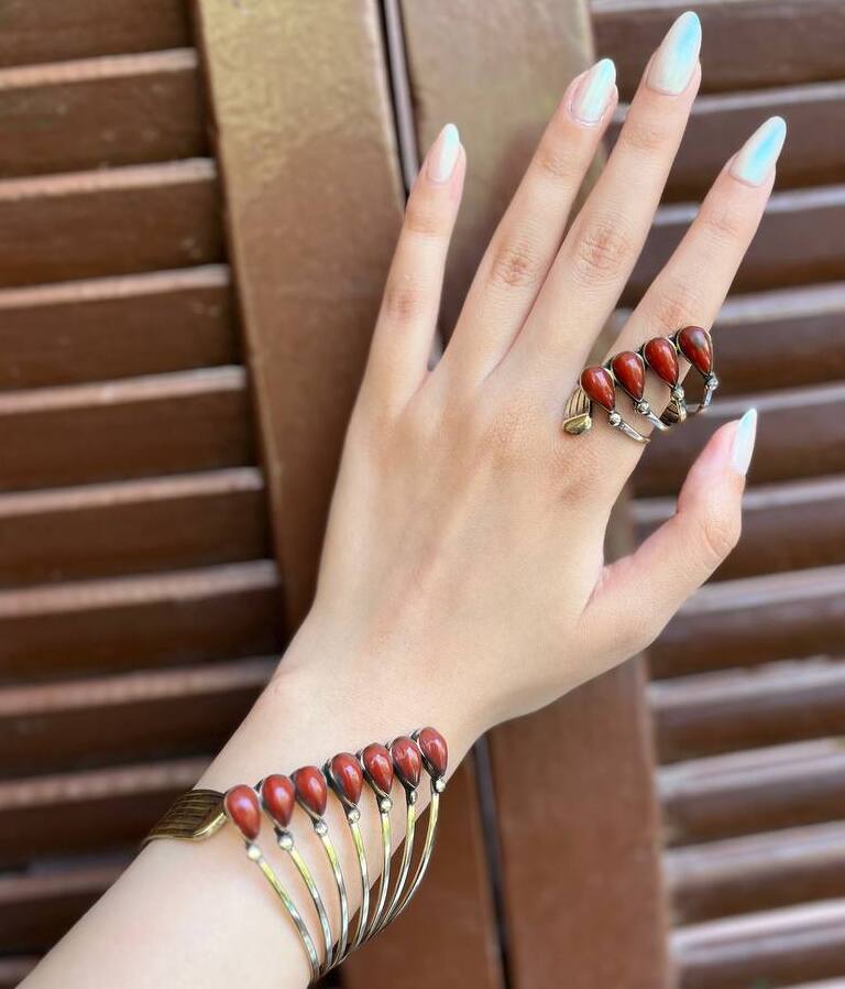 Amar Set - Copper and Agate