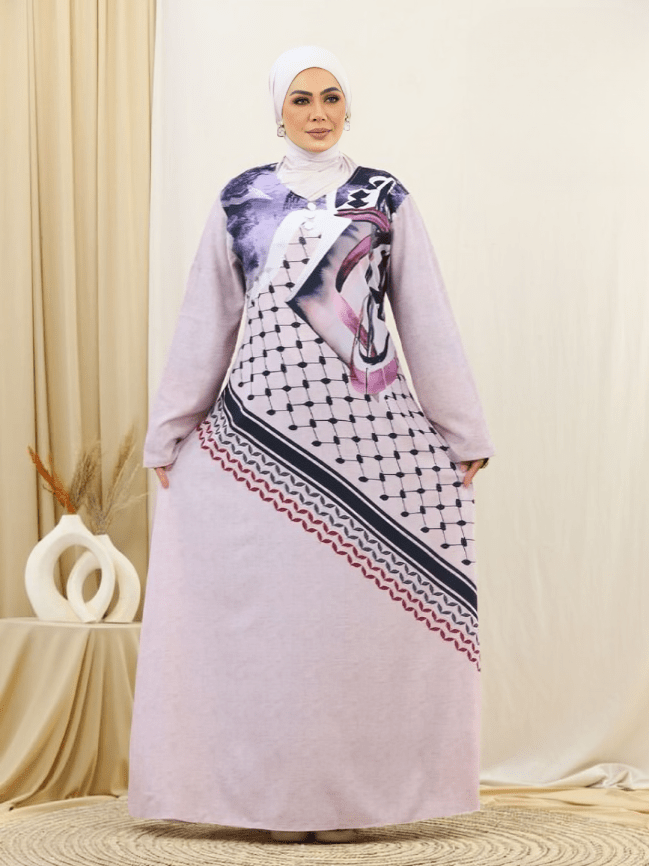 Gori jalabiya - Crepe Digital 3D