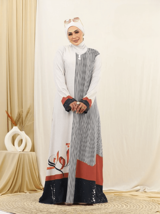 Lina jalabiya - Crepe Digital 3D