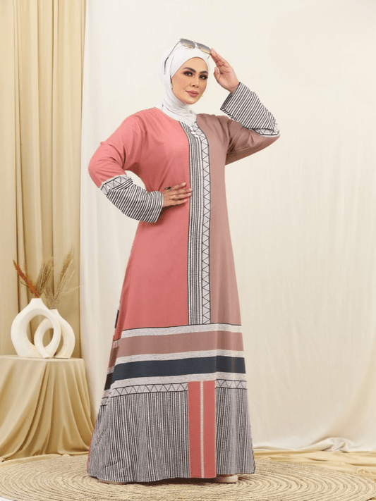 Salma jalabiya - Crepe Digital 3D