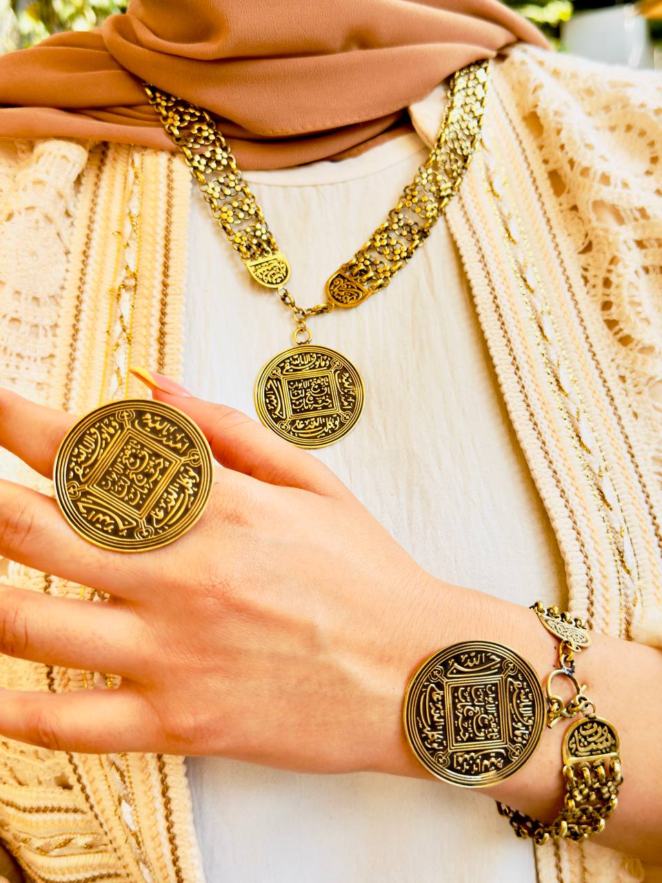 طقم نجوان الفاخر – نحاس خالص