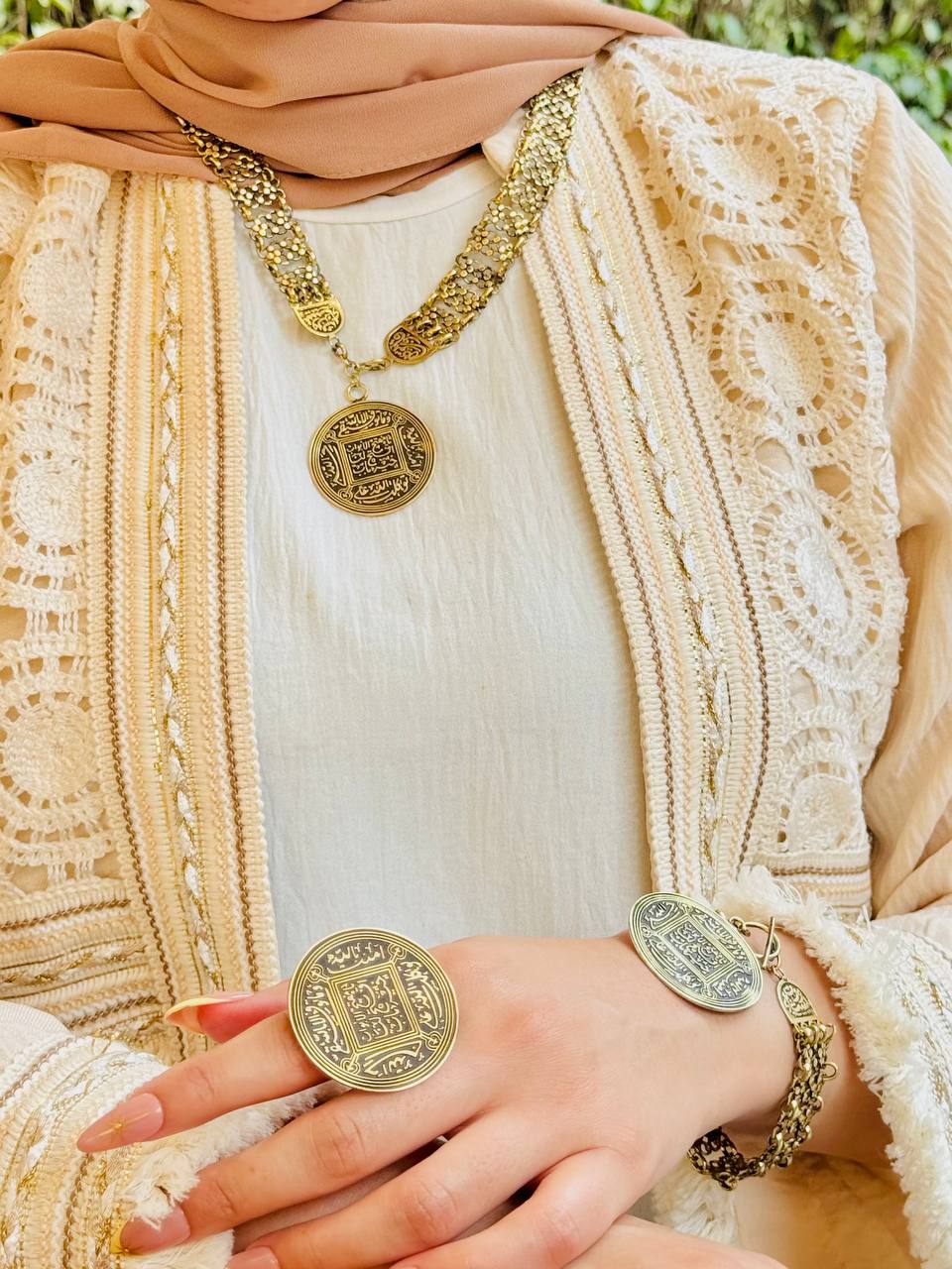 طقم نجوان الفاخر – نحاس خالص