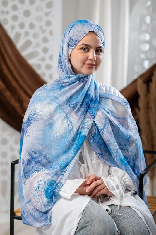 Nawal Scarf - Crepe Digital