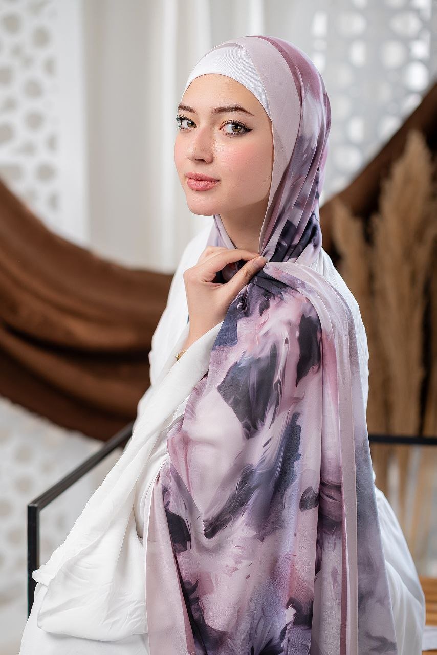 Hend  Scarf - Crepe Digital