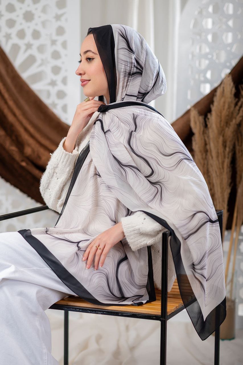 Ritaj Scarf - Crepe Digital