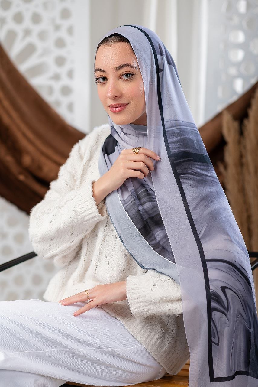 Iskra Scarf - Crepe Digital