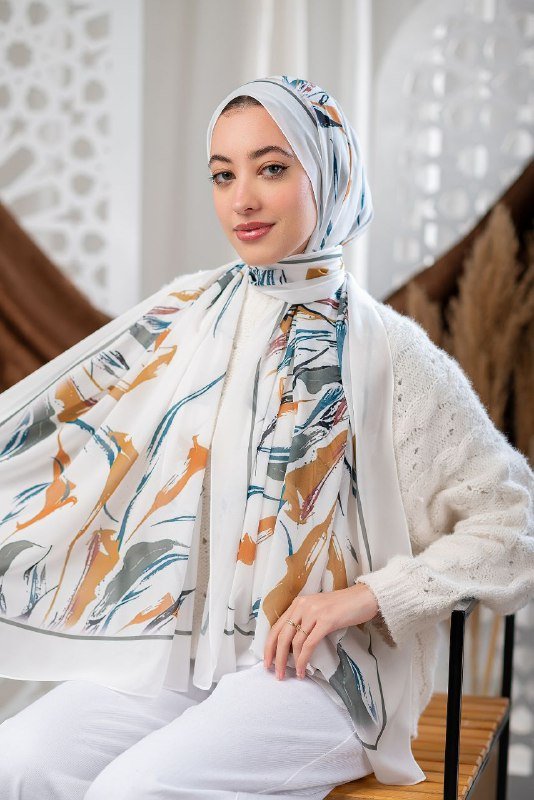 Sapphira Scarf - Crepe Digital