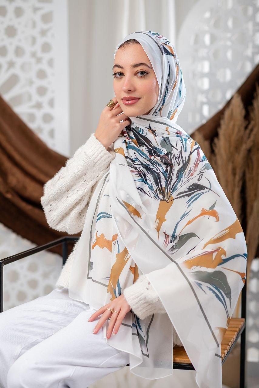 Sapphira Scarf - Crepe Digital