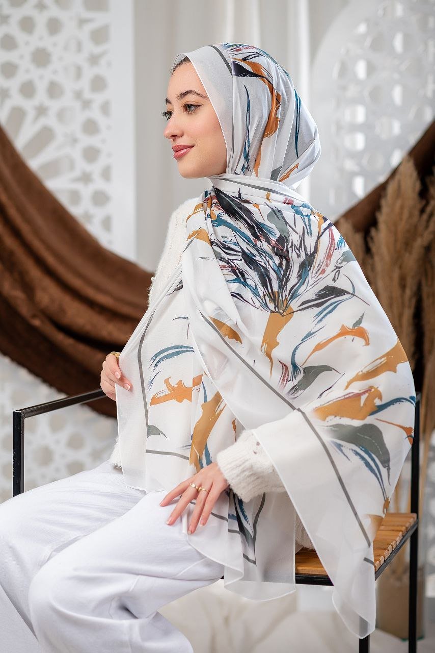 Sapphira Scarf - Crepe Digital