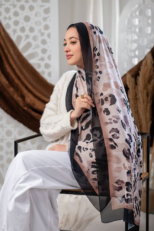 Taiseer Scarf - Crepe Digital