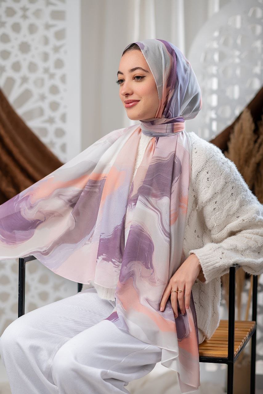 Leen Scarf - Crepe Digital