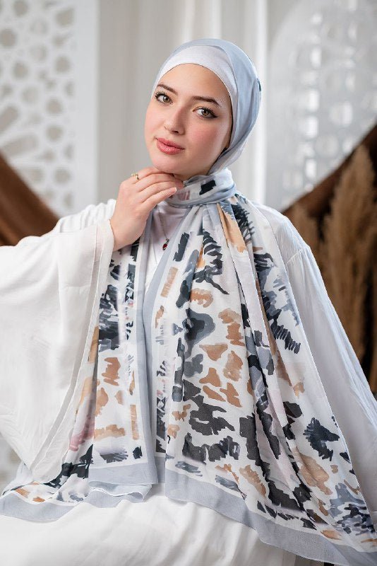 Basant Scarf - Crepe Digital