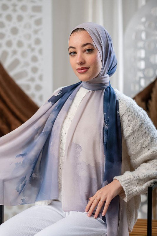 Hamsa Scarf - Crepe Digital